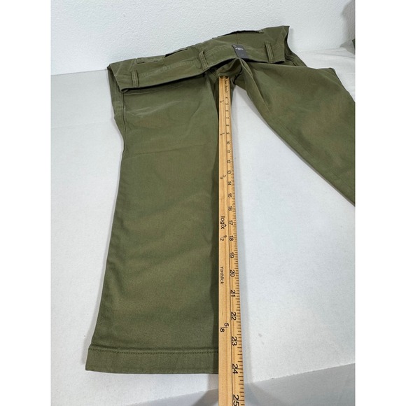 Torrid Crop Aviator Pants Skinny Stretch Twill Mid-Rise Olive‎ Green Size 14 - Picture 4 of 8
